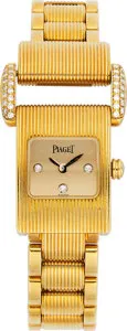 Piaget Protocole 23mm 18k Gold Gold