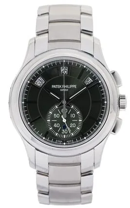 Patek Philippe Annual Calendar Chronograph 5905/1A-001 42mm Stainless steel Green 1