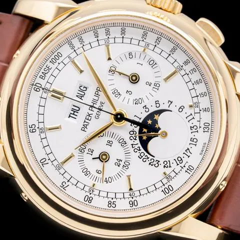 Patek Philippe Perpetual Calendar Chronograph 5970J-001 40mm Yellow gold Silver 4