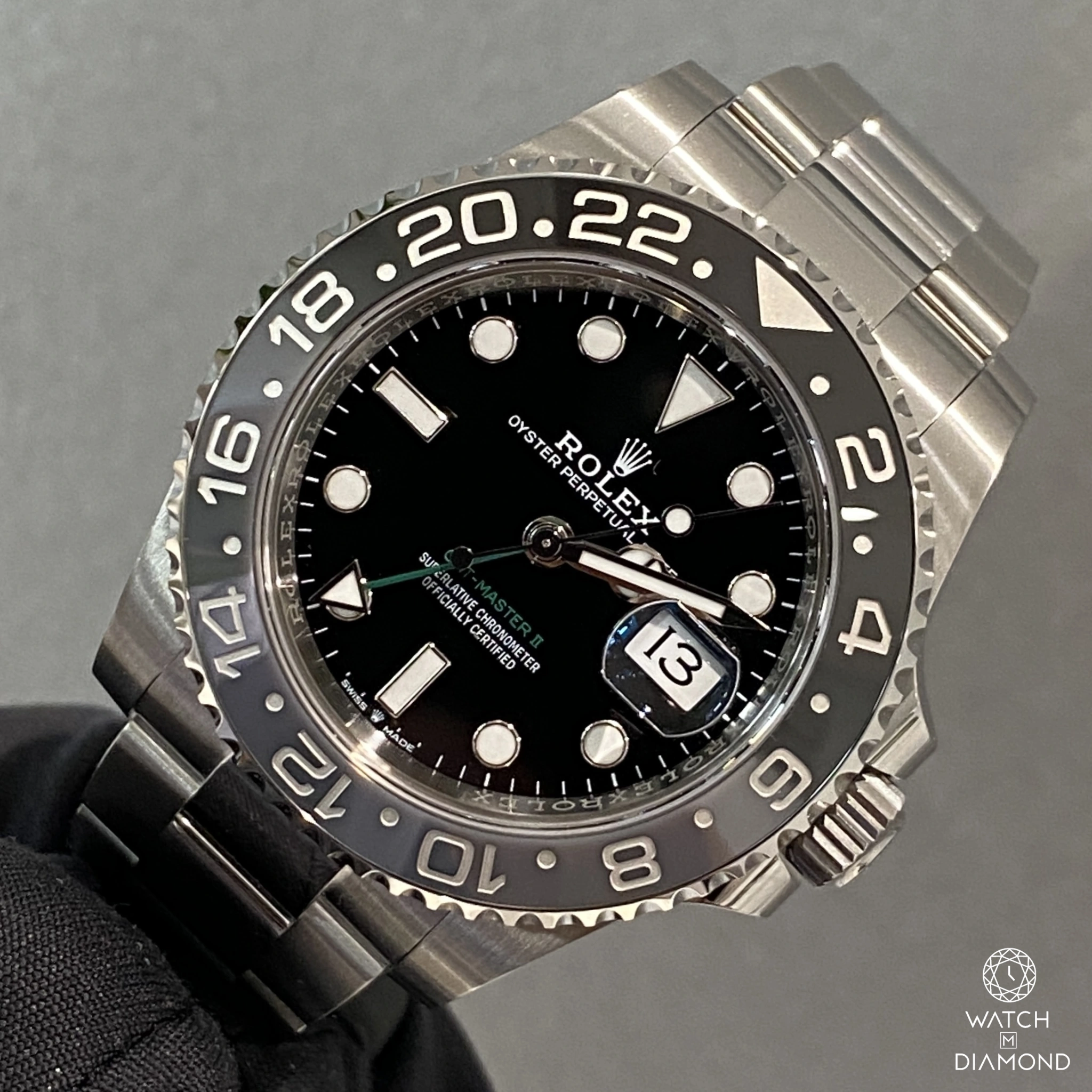 Rolex GMT-Master II 126710GRNR 40mm Stainless steel Black