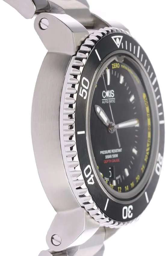 Oris Aquis Depth Gauge 733 7675 4154-Set MB 46mm Stainless steel Black 2