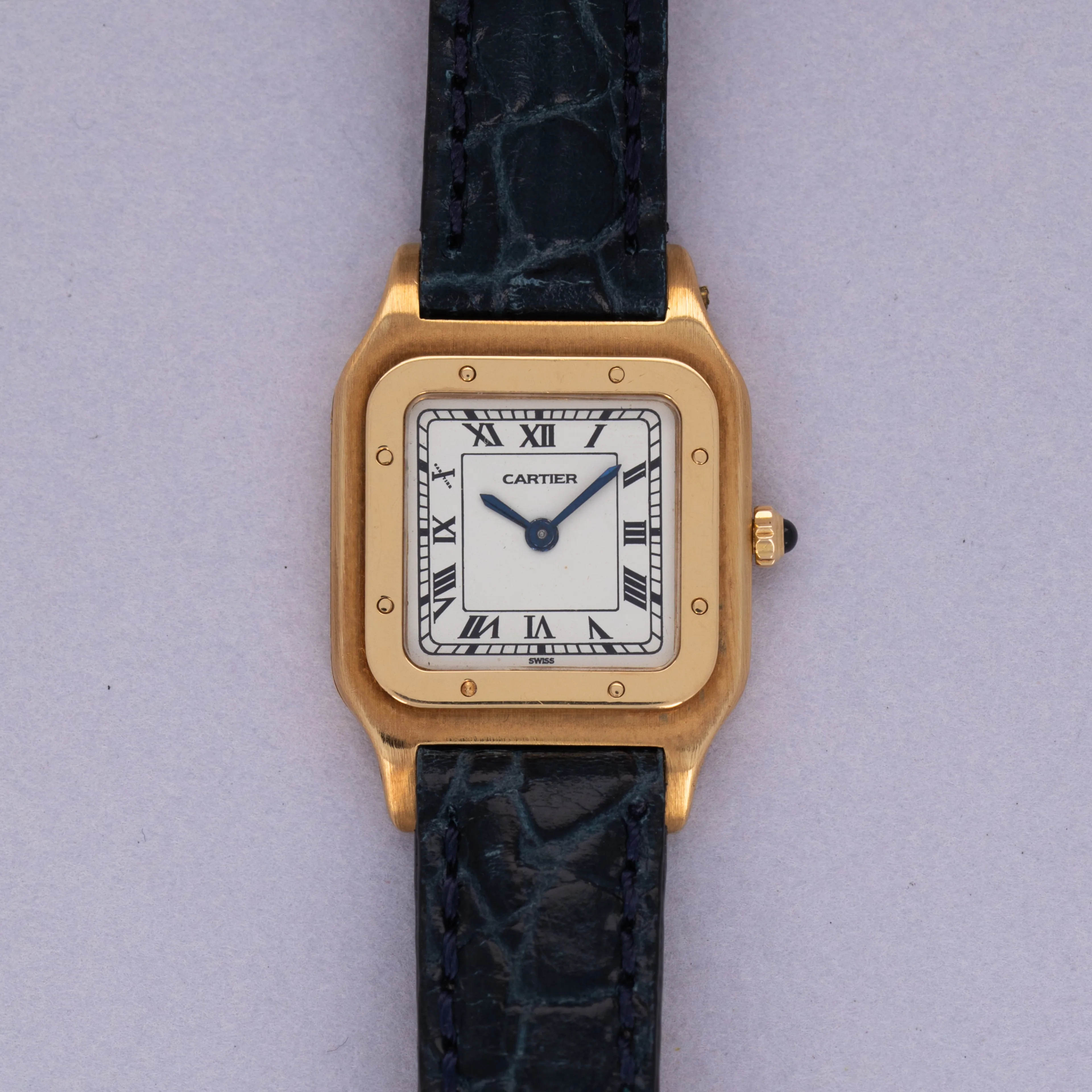 Cartier Santos Dumont 96053 23mm 18k yellow gold White