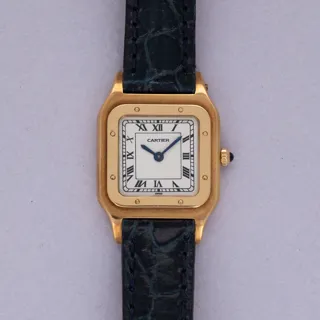 Cartier Santos Dumont 96053 18k yellow gold White