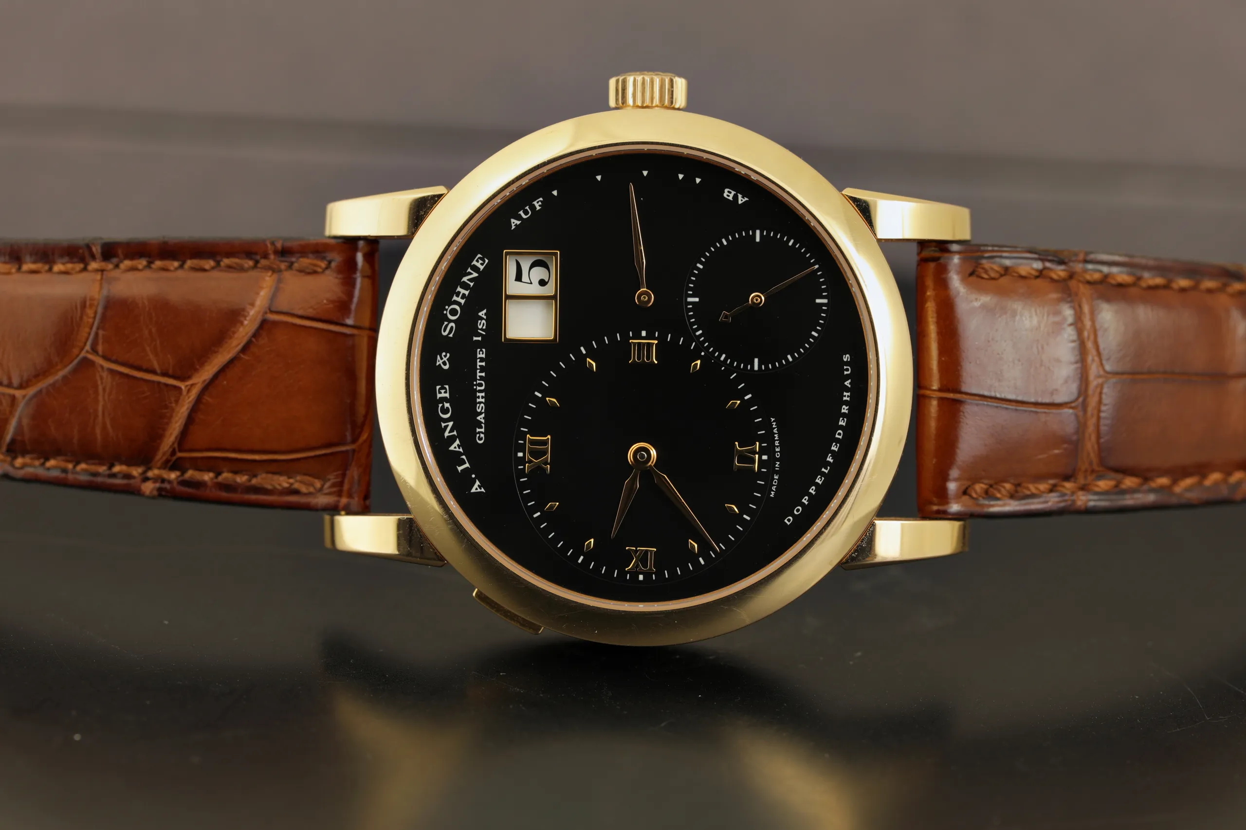 A. Lange & Söhne Lange 1 101.031 38.5mm Rose gold Black