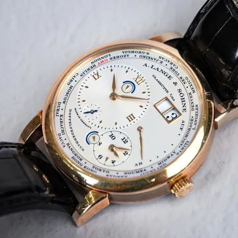 A. Lange & Söhne Lange 1 116.021 42mm Yellow gold Silver 9