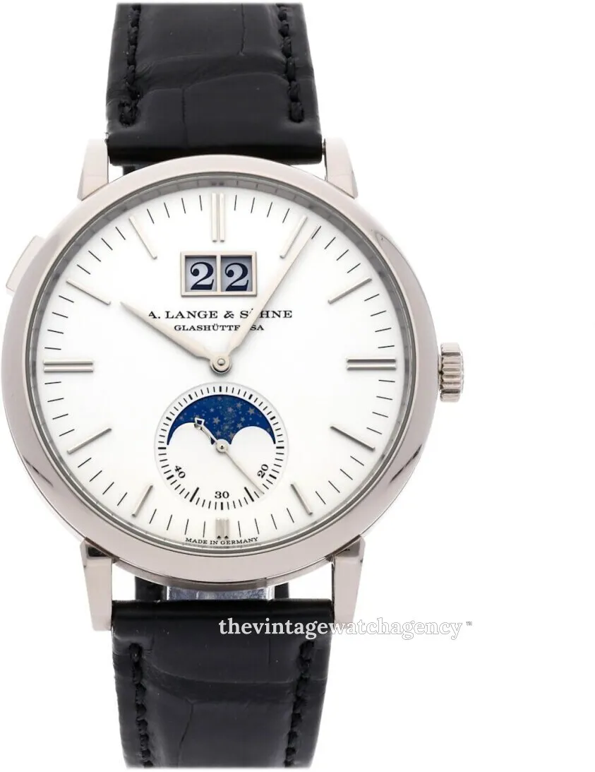 A. Lange & Söhne Saxonia 384.026 40mm White gold Silver