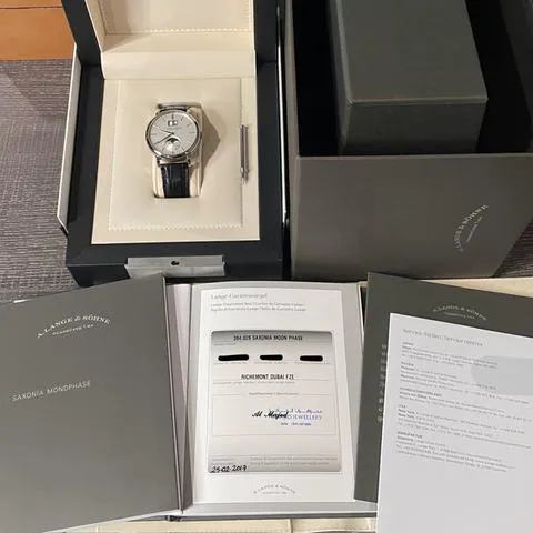 A. Lange & Söhne Saxonia 384.026 40mm White gold Silver 6