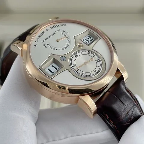 A. Lange & Söhne Zeitwerk 140.032 42mm Rose gold Silver 1