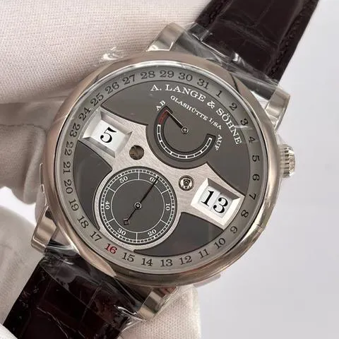 A. Lange & Söhne Zeitwerk 148.038 44mm White gold Gray 1