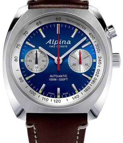 Alpina Startimer AL-727LNS4H6 42mm Stainless steel Blue