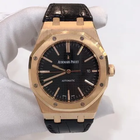 Audemars Piguet Royal Oak 15400OR.OO.D002CR.01 41mm Rose gold Black