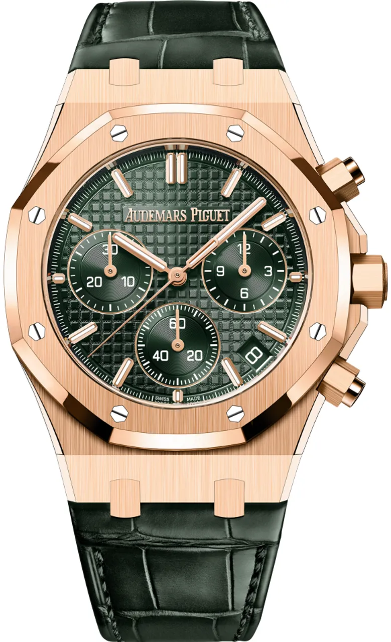 Audemars Piguet Royal Oak 26240OR.OO.D404CR.02 41mm Rose gold and 18k rose gold Green