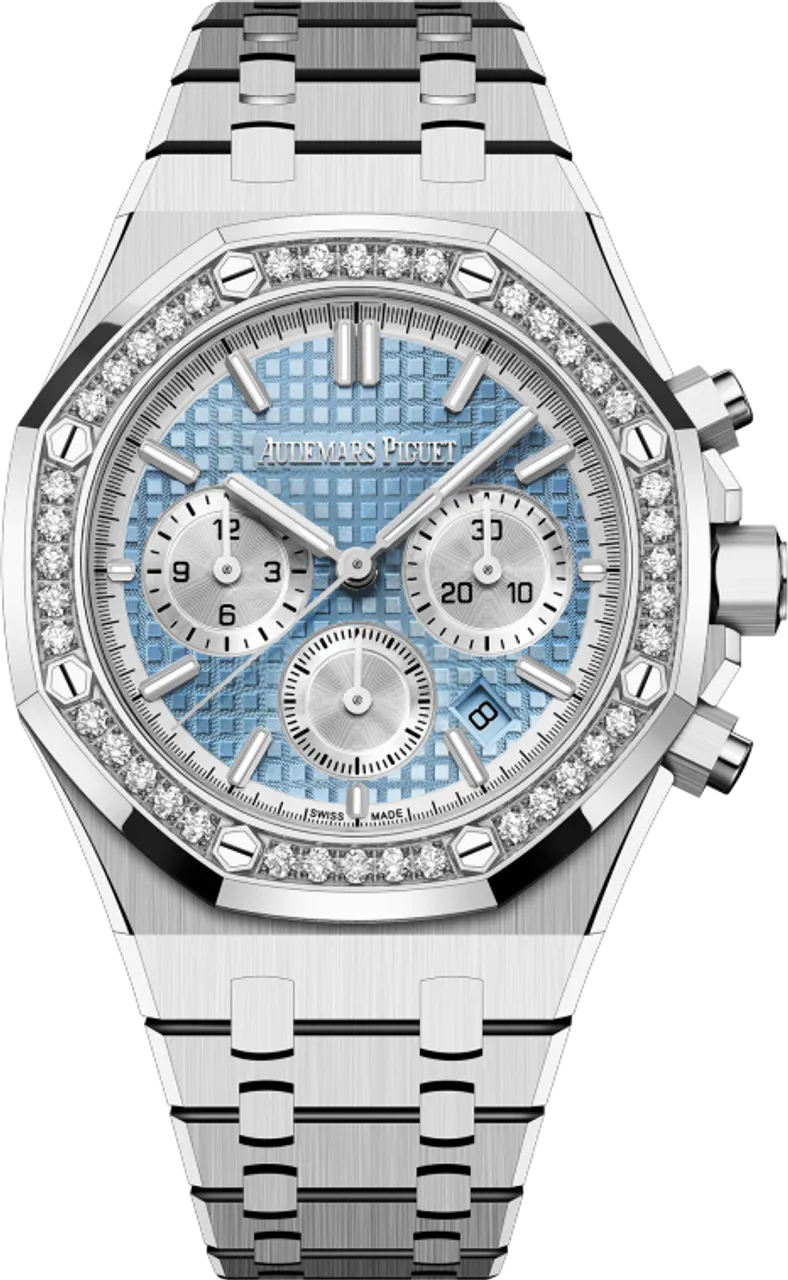 Audemars Piguet Royal Oak 26715ST.ZZ.1356ST.01 38mm Stainless steel Light blue