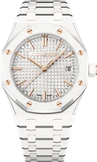 Audemars Piguet Royal Oak 77350CB.OO.1266CB.01 White ceramic Silver