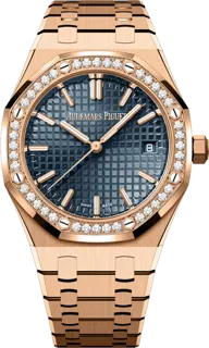 Audemars Piguet Royal Oak 77451OR.ZZ.1361OR.04 34mm Rose gold Blue