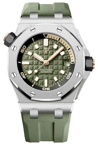 Audemars Piguet Royal Oak Offshore Diver 15720ST.OO.A052CA.01 42mm Stainless steel Green