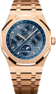 Audemars Piguet Royal Oak Perpetual Calendar 26574OR.OO.1220OR.03 Rose gold Blue