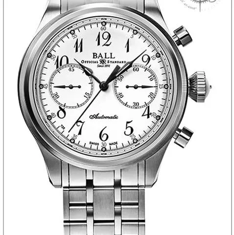 Ball Trainmaster CM1052D-S7J-WH 43mm Stainless steel White