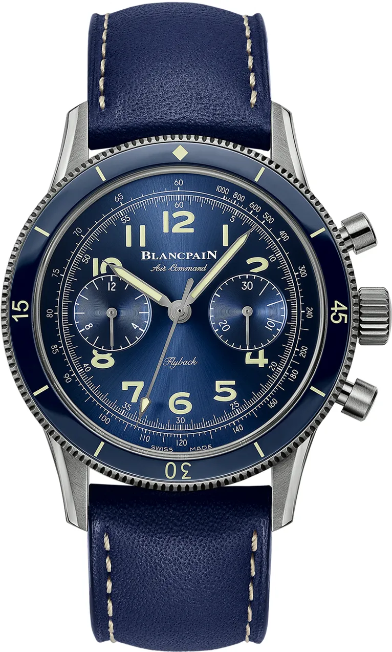 Blancpain Air Command AC02.12B40.63B 42.5mm Titanium Blue