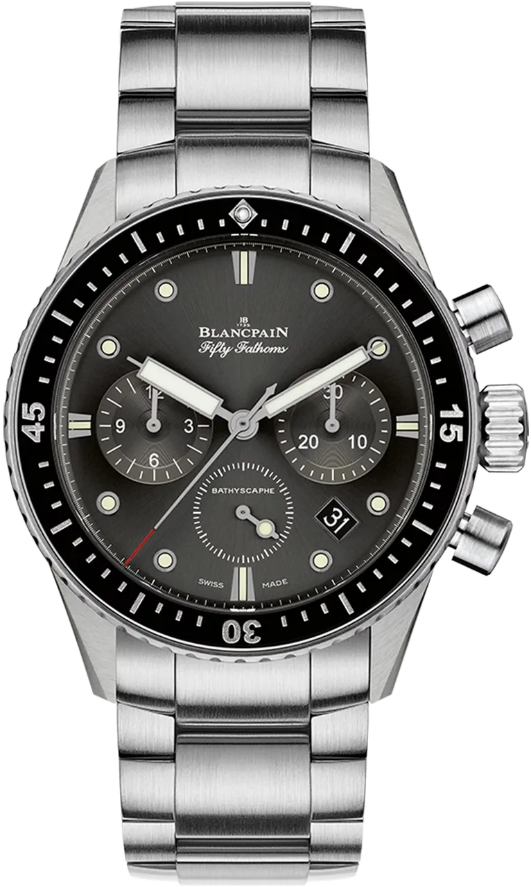 Blancpain Bathyscaphe Chronographe Flyback 5200 1110 71S 43mm Stainless steel Gray meteor