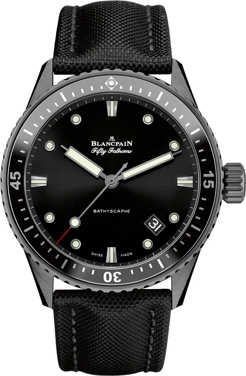 Blancpain Fifty Fathoms 5000-0130-B52A 43.6mm Ceramic Black