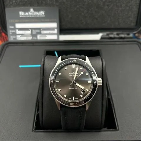 Blancpain Fifty Fathoms 5000-1110-B52A 43mm Stainless steel Gray meteor