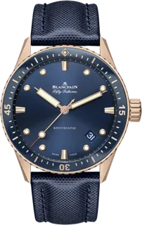 Blancpain Fifty Fathoms 5000-36S40-O52A Sedna gold Blue