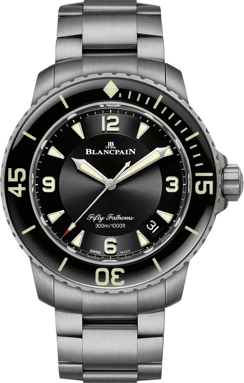 Blancpain Fifty Fathoms 5015-12B30-98B 45mm Titanium Black