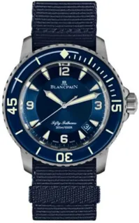 Blancpain Fifty Fathoms 5015-12B40-NAOA Titanium Blue