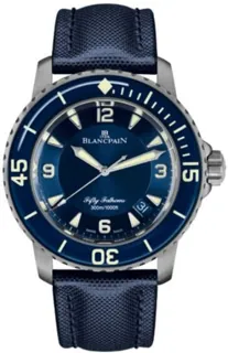 Blancpain Fifty Fathoms 5015-12B40-O52A Titanium Blue