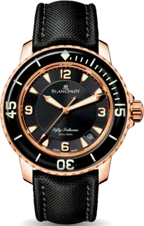 Blancpain Fifty Fathoms 5015 3630 52A Rose gold Black