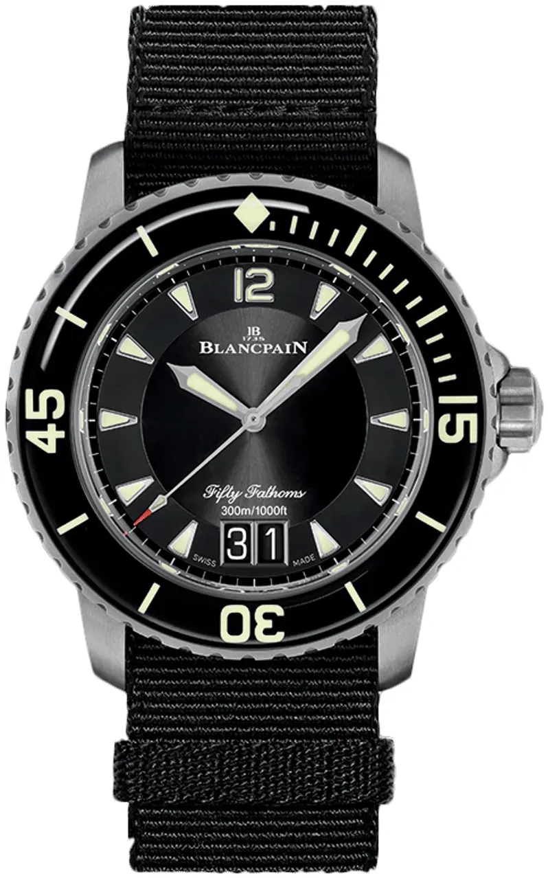 Blancpain Fifty Fathoms 5050-12B30-NABA 45mm Titanium Black