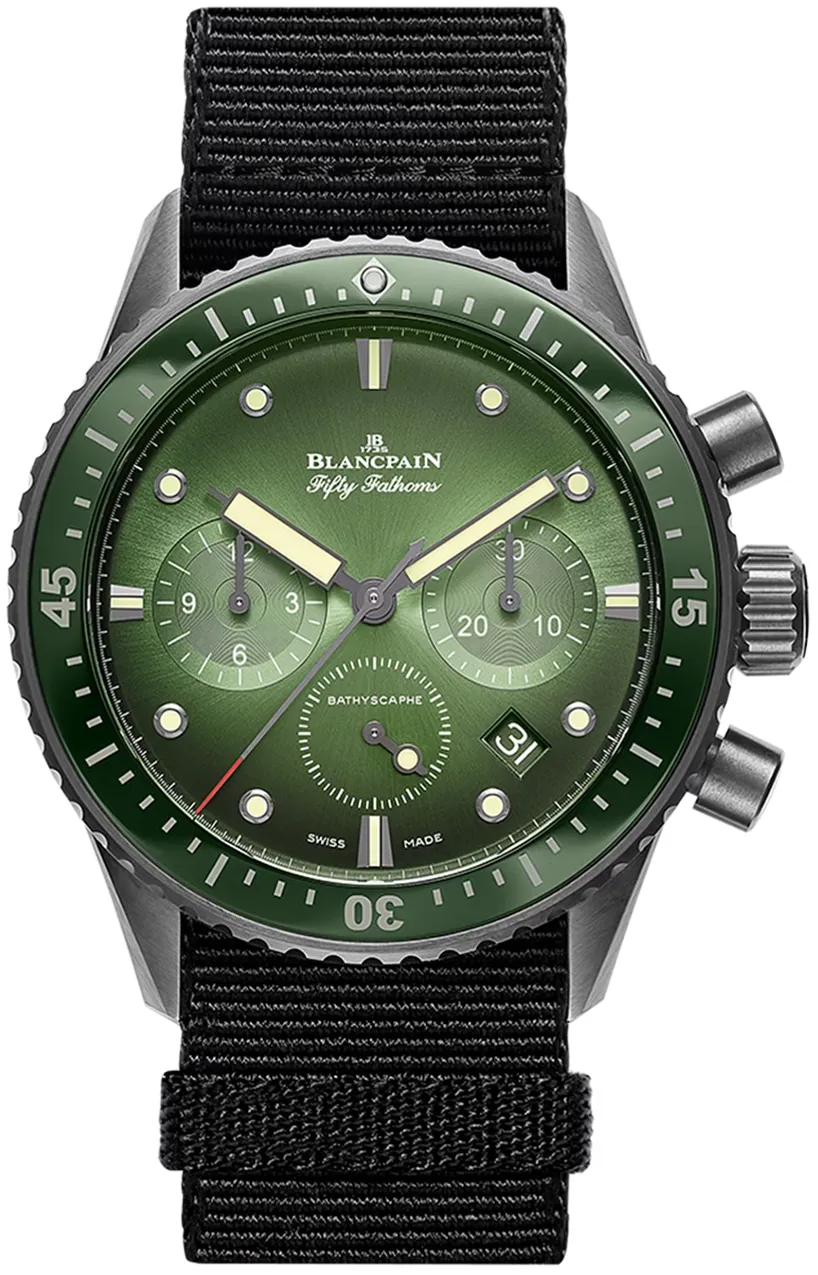 Blancpain Fifty Fathoms 5200-0153-NABA 43.6mm Black ceramic Green