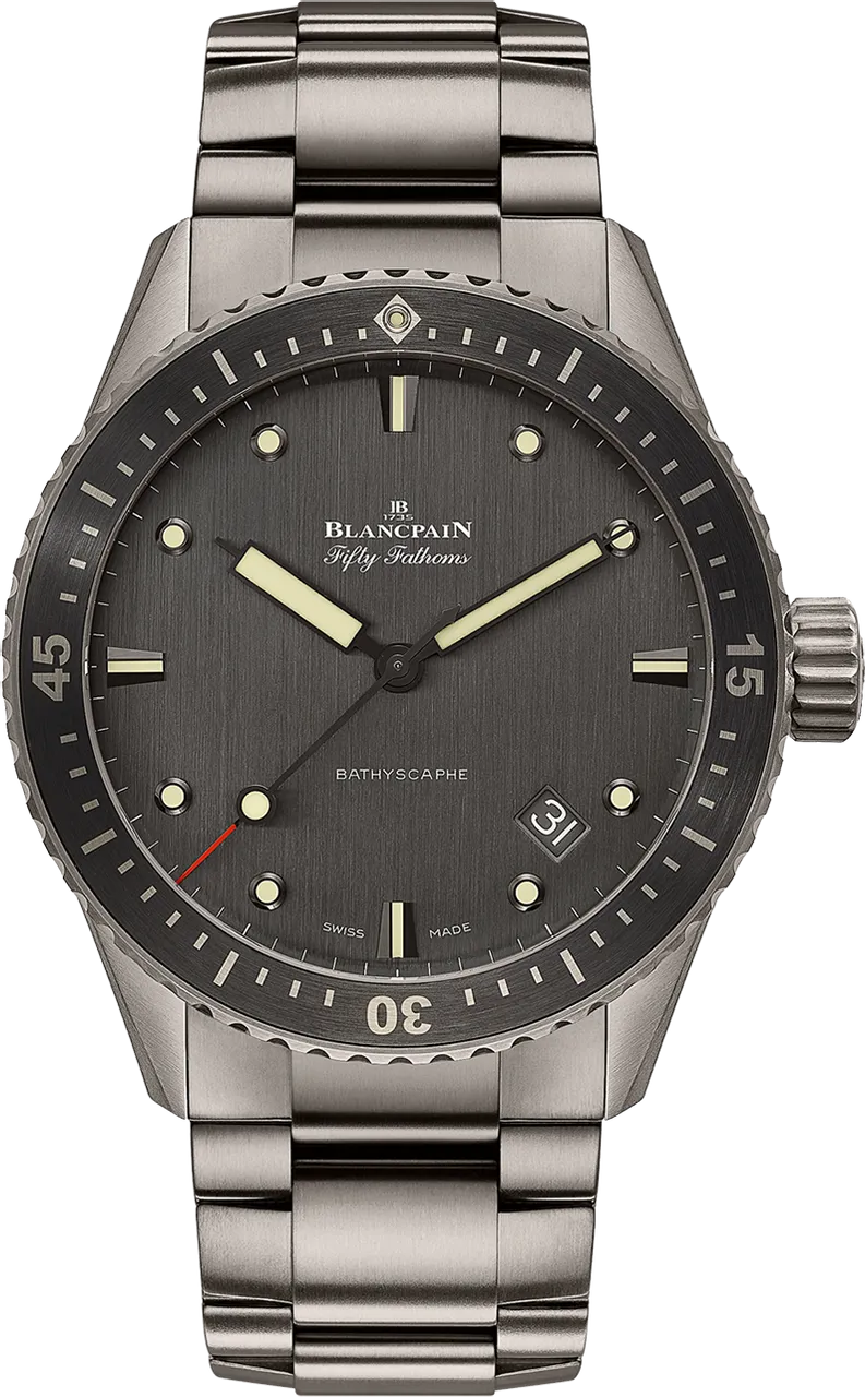 Blancpain Fifty Fathoms Bathyscaphe 5000 1210 98S 43mm Titanium Anthracite