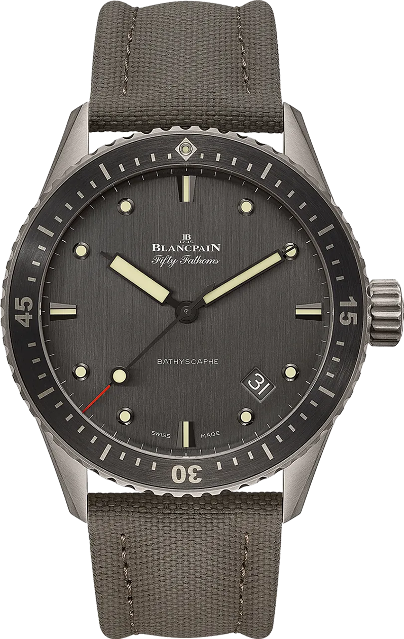 Blancpain Fifty Fathoms Bathyscaphe 5000-1210-G52A 43mm Titanium Anthracite