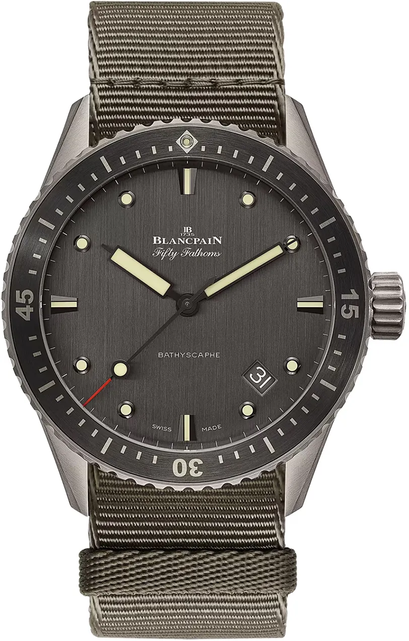 Blancpain Fifty Fathoms Bathyscaphe 5000-1210-NAGA 43mm Titanium Anthracite