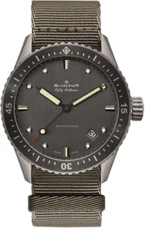 Blancpain Fifty Fathoms Bathyscaphe 5000-1210-NAGA Titanium Gray