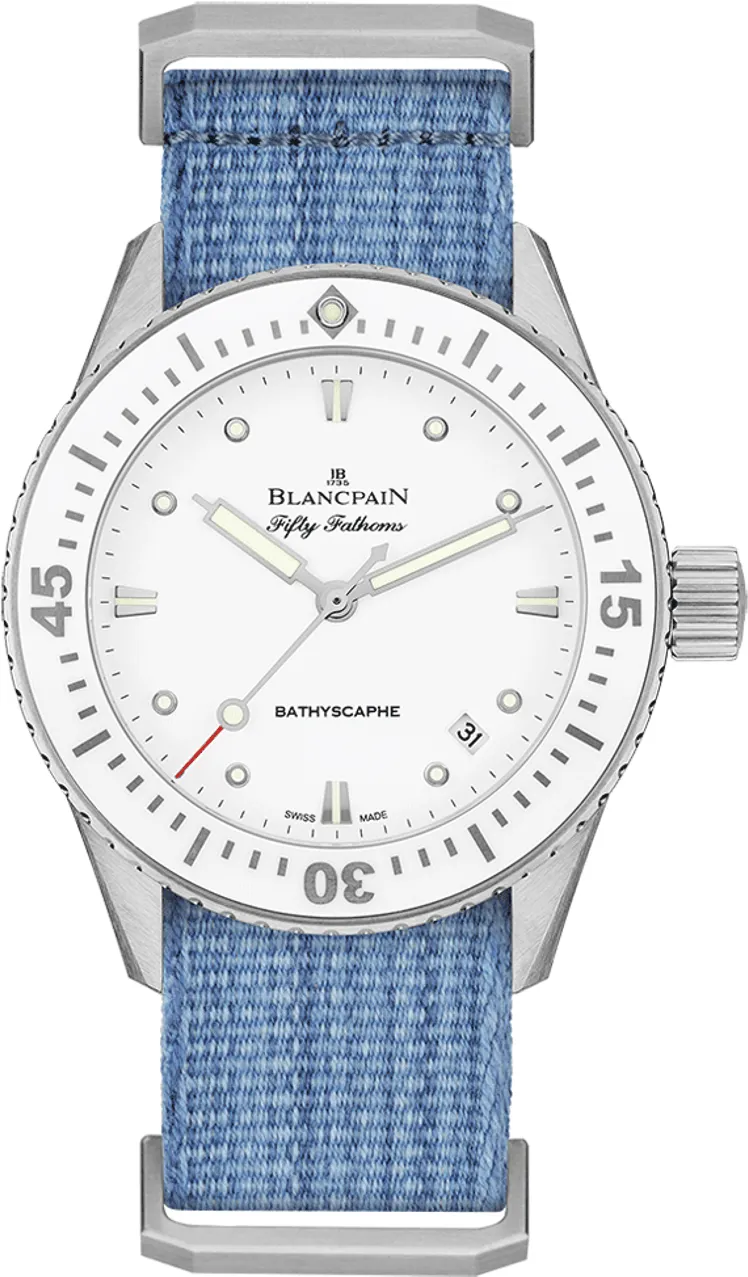 Blancpain Fifty Fathoms Bathyscaphe 5100-1127-NAJA 38mm Stainless steel White