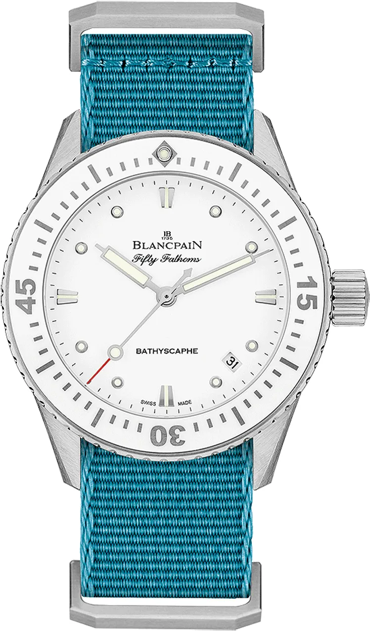 Blancpain Fifty Fathoms Bathyscaphe 5100-1127-NATA 38mm Stainless steel White