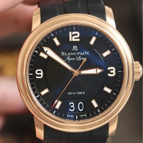 Blancpain Léman 2850B-3630A-64B 40mm Rose gold Black