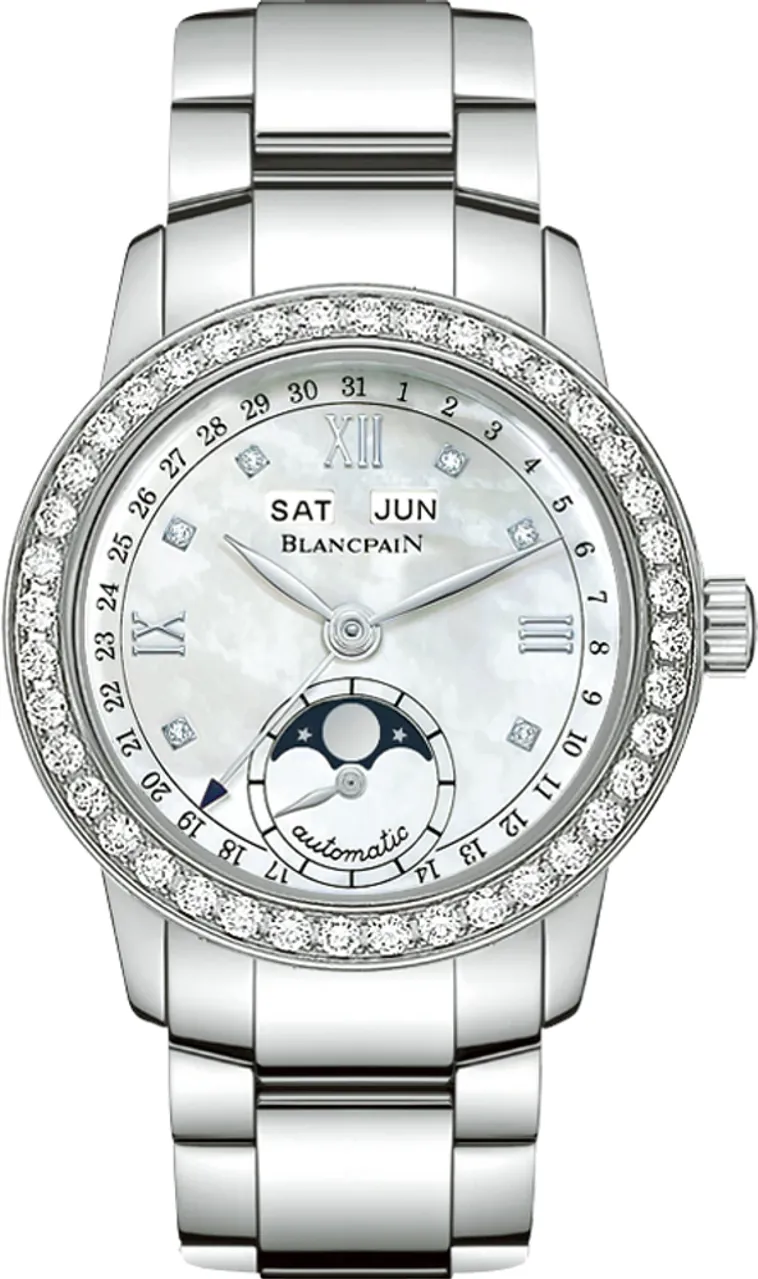 Blancpain Léman Moonphase 2360-4691A-71A 34mm Stainless steel White Mother of Pearl