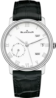 Blancpain Quantième Annuel GMT 6670-1127-55B 40mm Stainless steel White