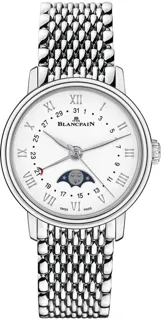 Blancpain Quantième Phases de Lune 6106 1127 MMB Stainless steel White