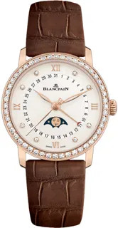 Blancpain Quantième Phases de Lune 6126-2987-55B Rose gold Silver