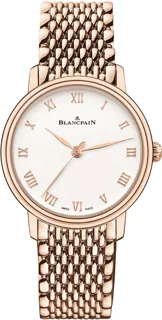 Blancpain Ultraplate 6104-3642-MMB 29.2mm Rose gold White