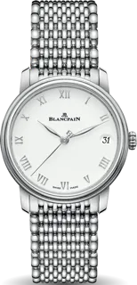 Blancpain Villeret 6127 1127 MMB Stainless steel White