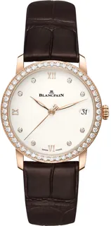 Blancpain Villeret 6127-2987-55B Rose gold Silver