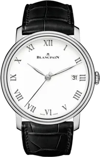 Blancpain Villeret 6630-1531-55B 42mm White gold White