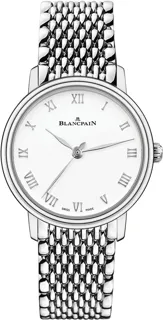 Blancpain Villeret Ultra-Slim 6104 1127 MMB 29.2mm Stainless steel White