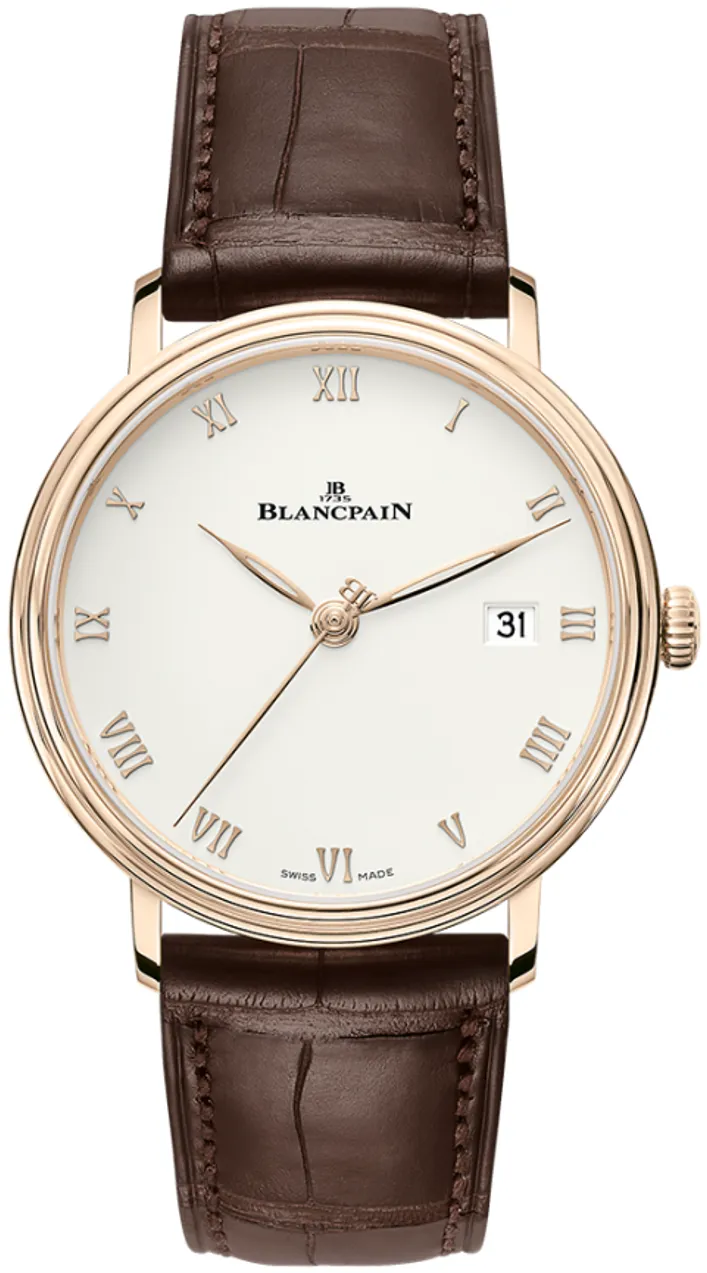 Blancpain Villeret Ultra-Slim 6224-3642-55B 38mm Rose gold White